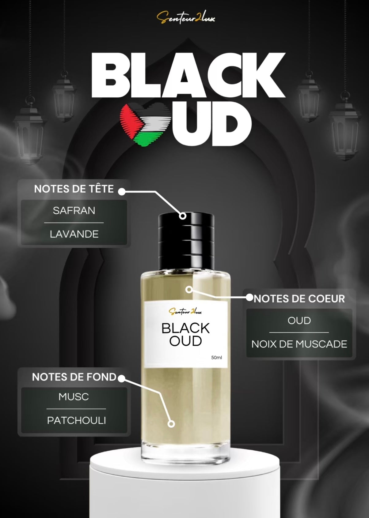 Senteur2Luxe – Black Oud Extrait de Parfum 45%