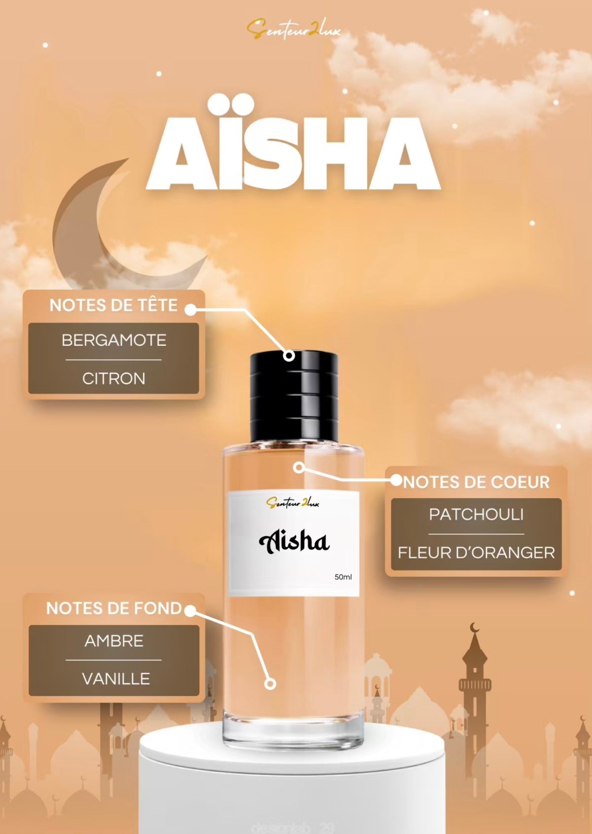 Senteur2Luxe– Aïsha Extrait de Parfum 45%