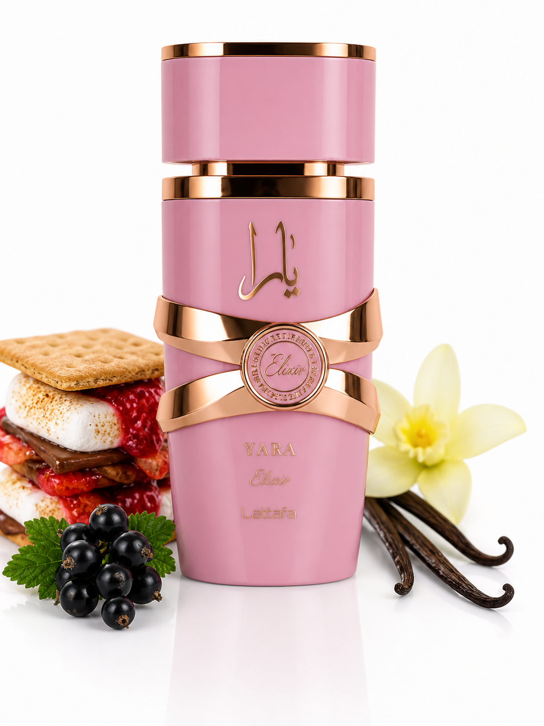 Yara Elixir – Lattafa | Parfum Femme Gourmand Vanille, Fraise & Cassis