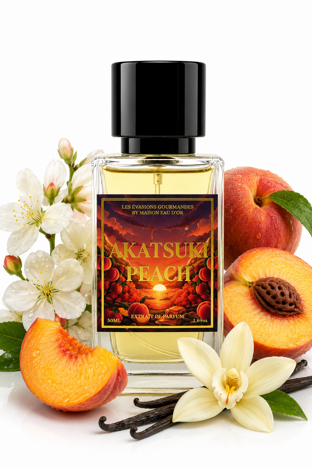 Akatsuki Peach – Extrait de Parfum 50ML | Maison Eau d’Or