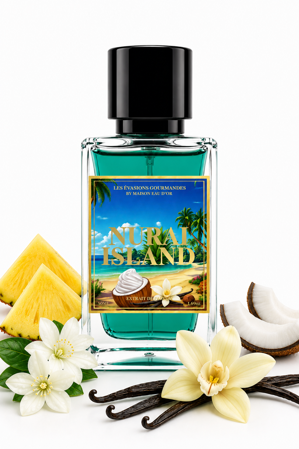 Nura Island – Extrait de Parfum 50ML | Maison Eau d’Or